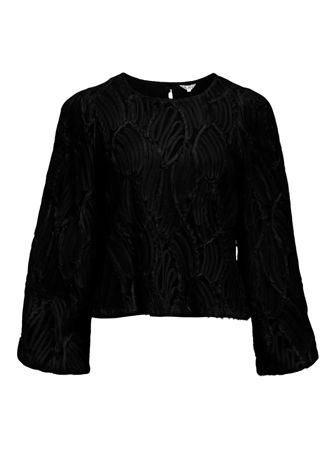 OBJECT - Lucie O-neck Blouse - Black