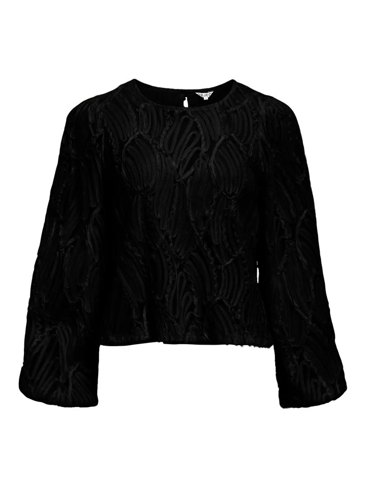 OBJECT - Lucie O-neck Blouse - Black