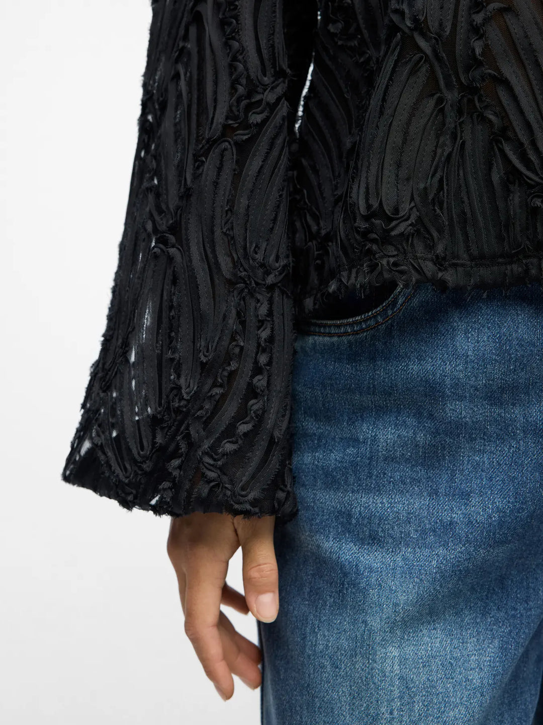 OBJECT - Lucie O-neck Blouse - Black