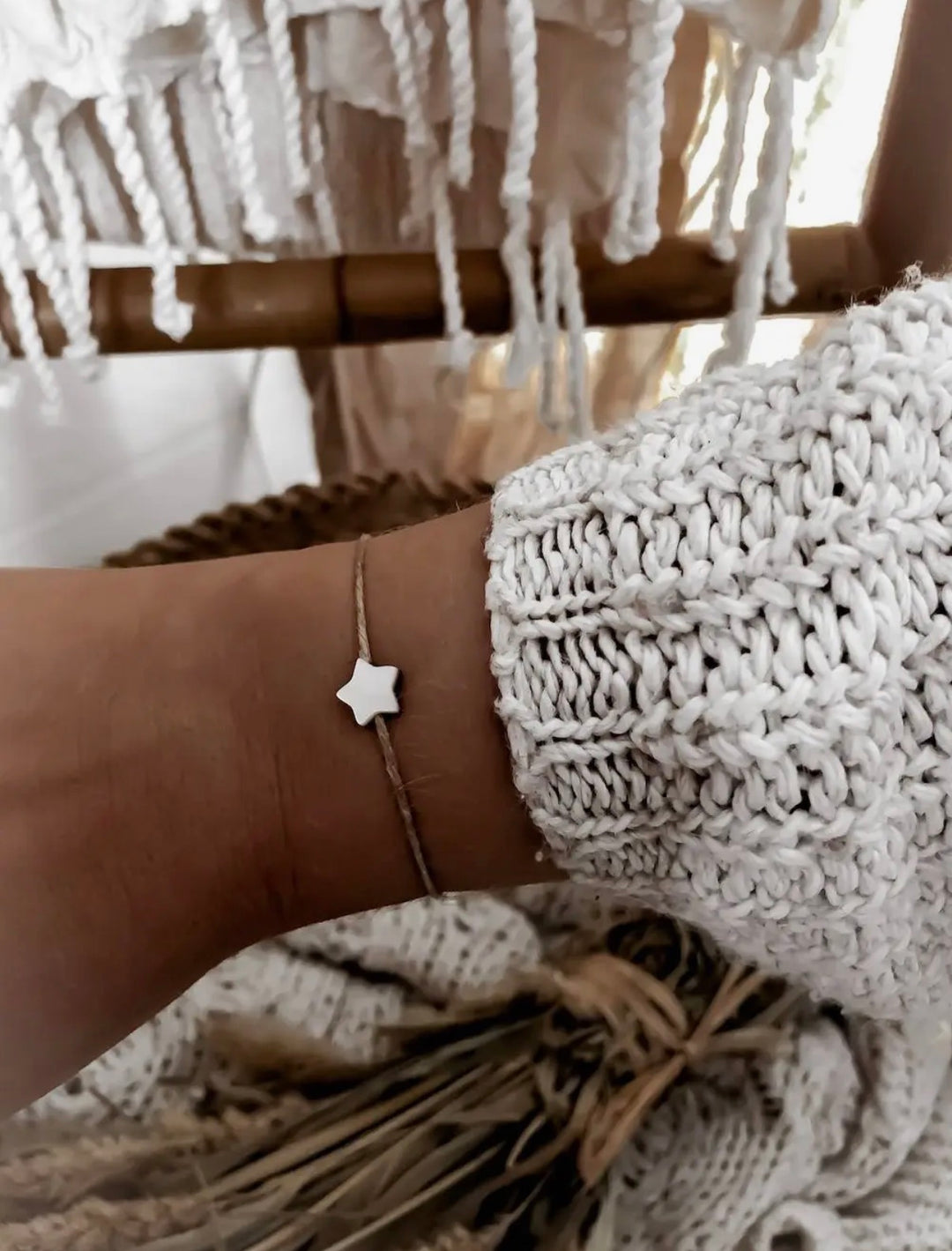 Nature et Lin - Armband i Lin - Stjärna