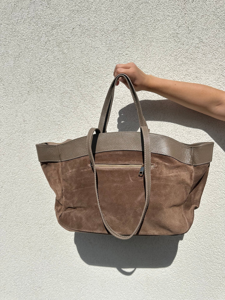 KATJA - Mocka väska - Taupe