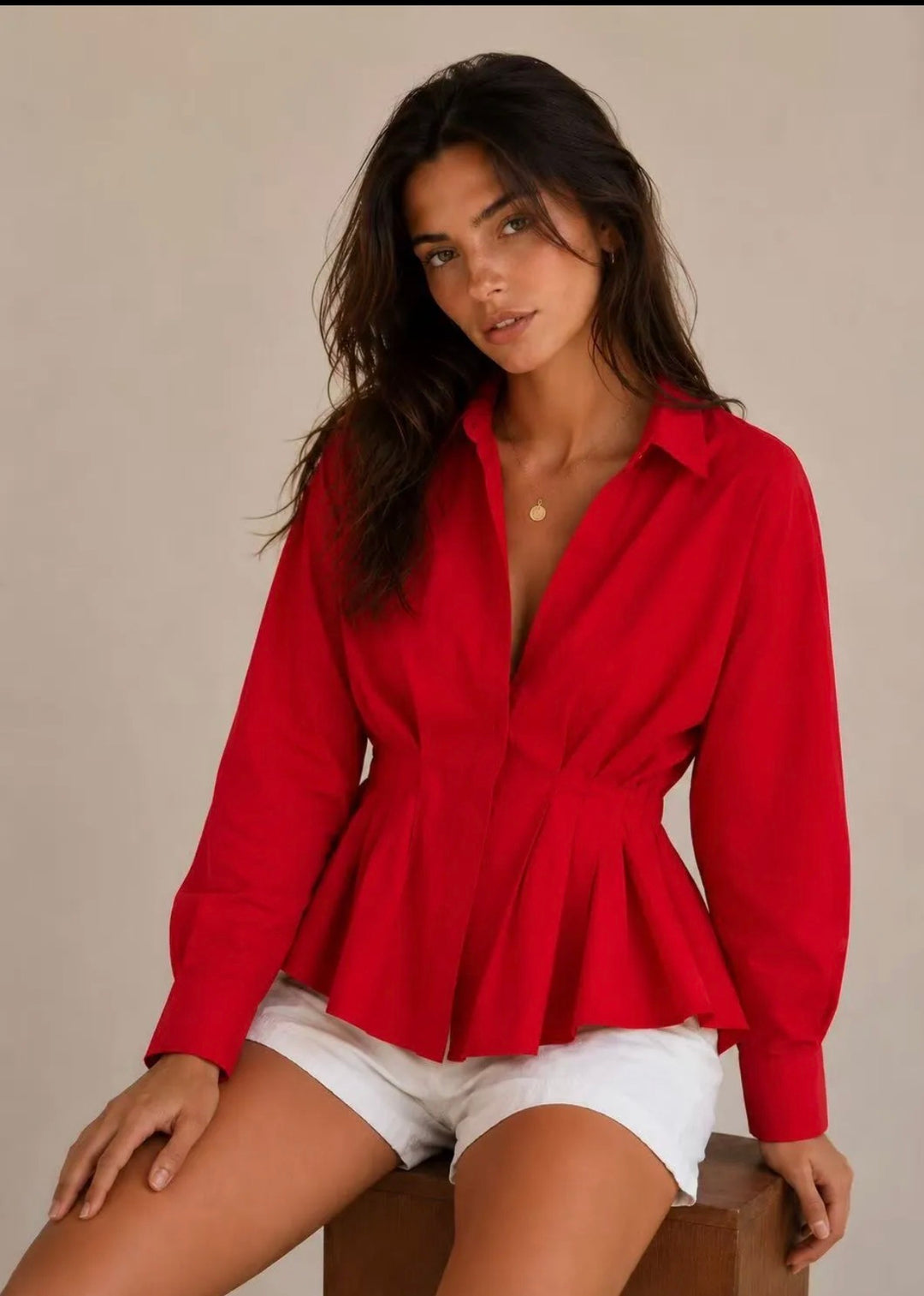 FRAN - Shirt - Red