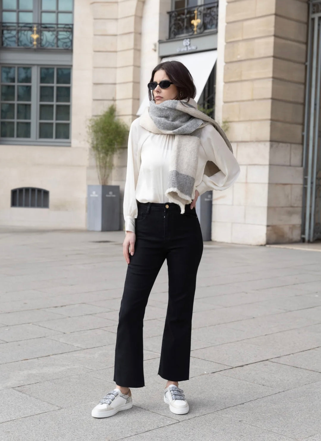 HAPPY - Y6306 - Jeans Flare - Black