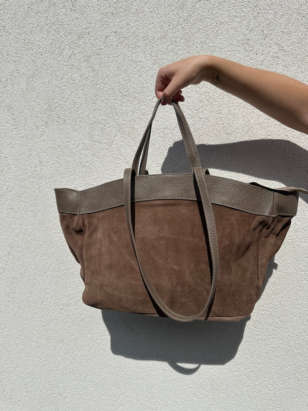 KATJA - Mocka väska - Taupe