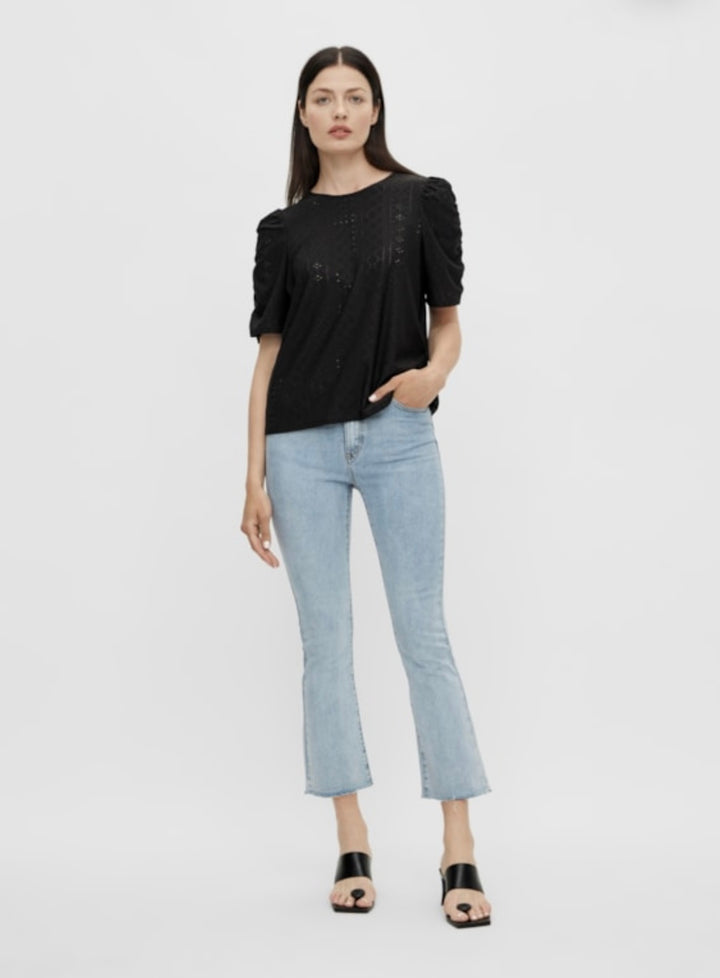 OBJECT - Belle kick flare jeans - Light denim