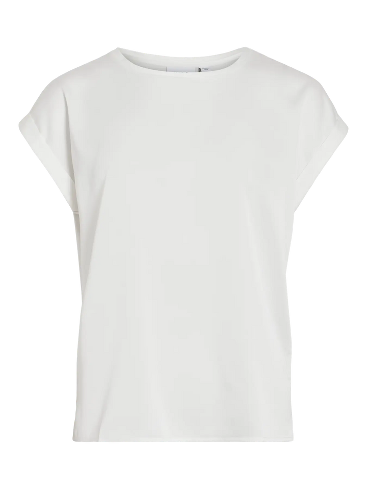 ELLETTE - Satin T-shirt - White