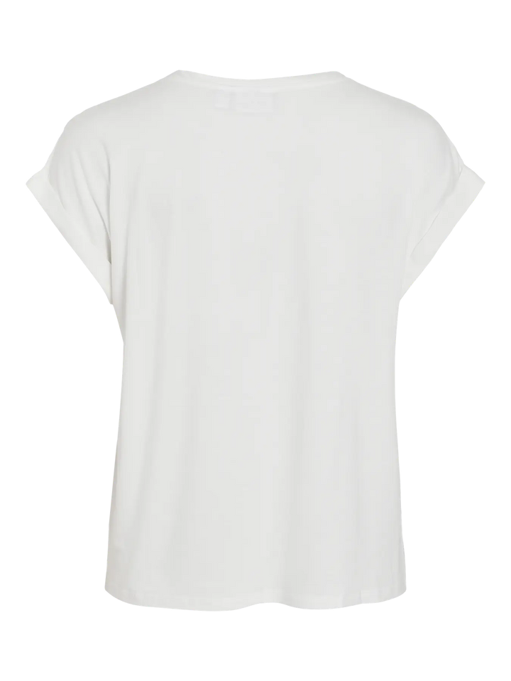 ELLETTE - Satin T-shirt - White