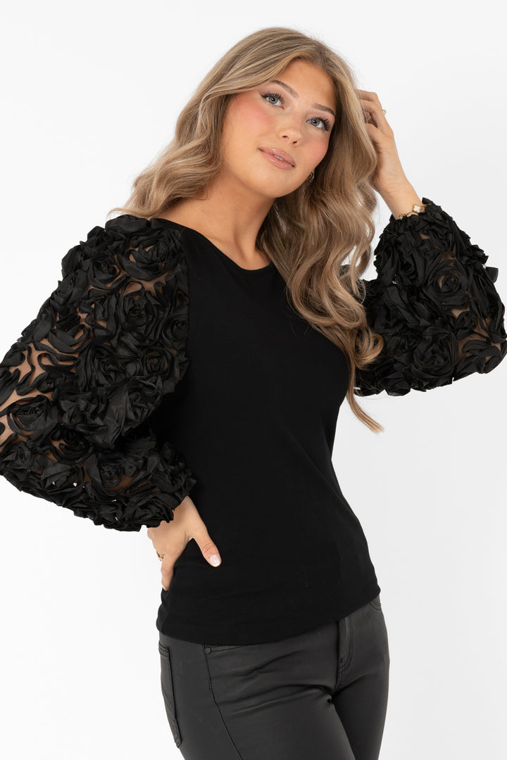 AMELIE - Top - Black