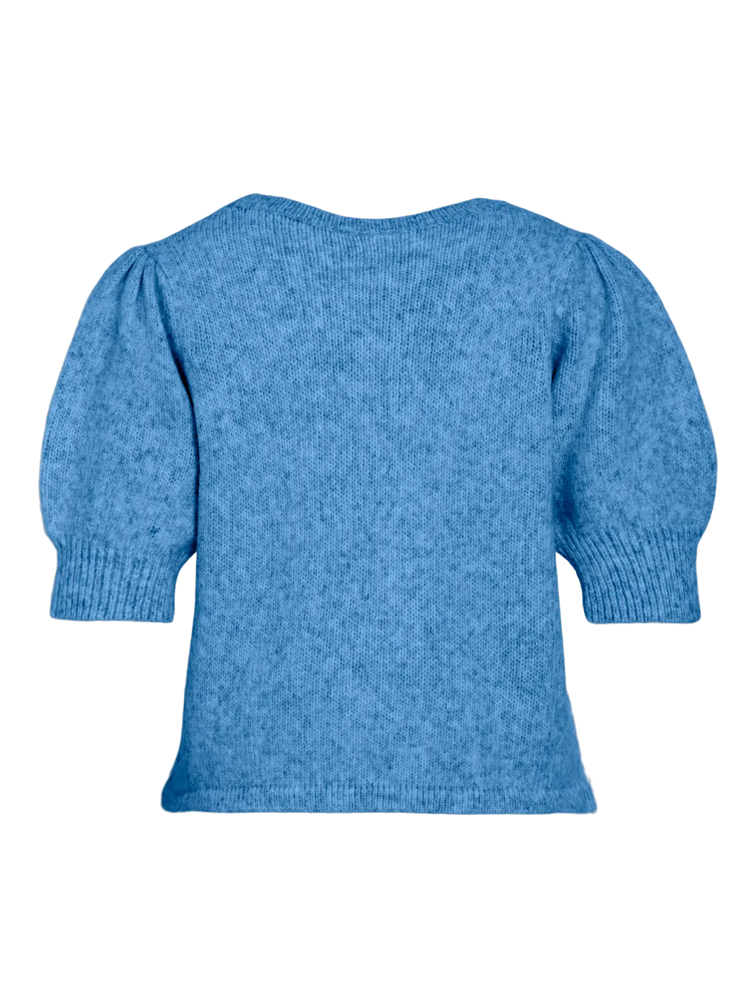 BIBBI - Short Knit Tee - Blue Melange