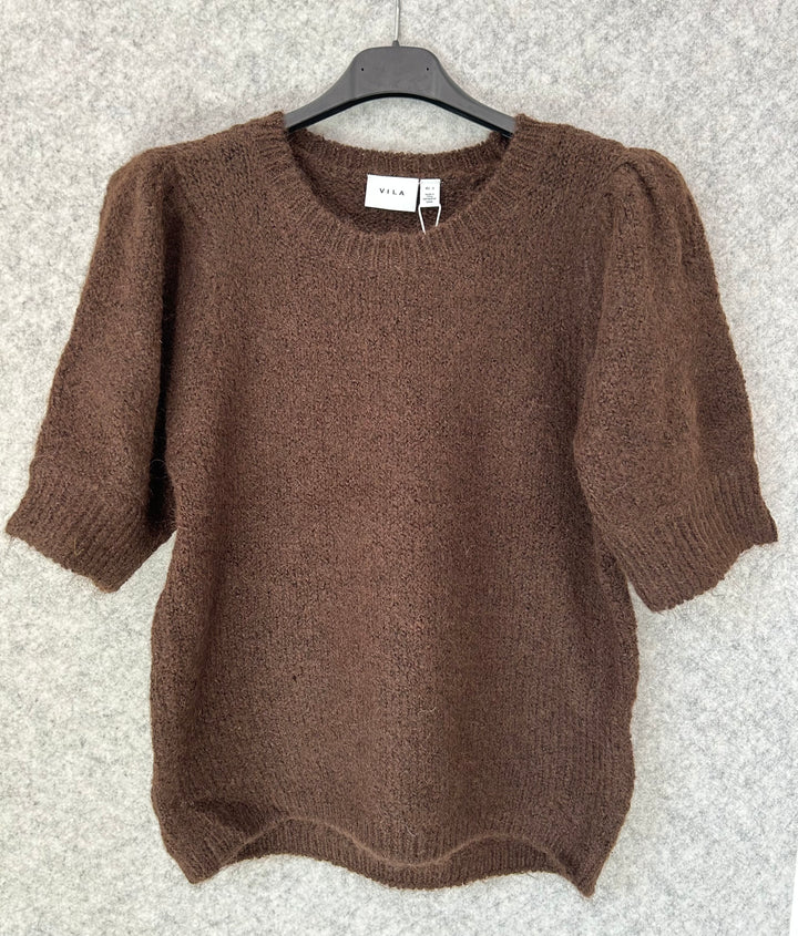 BOWS - Knit Top - Coffee Bean