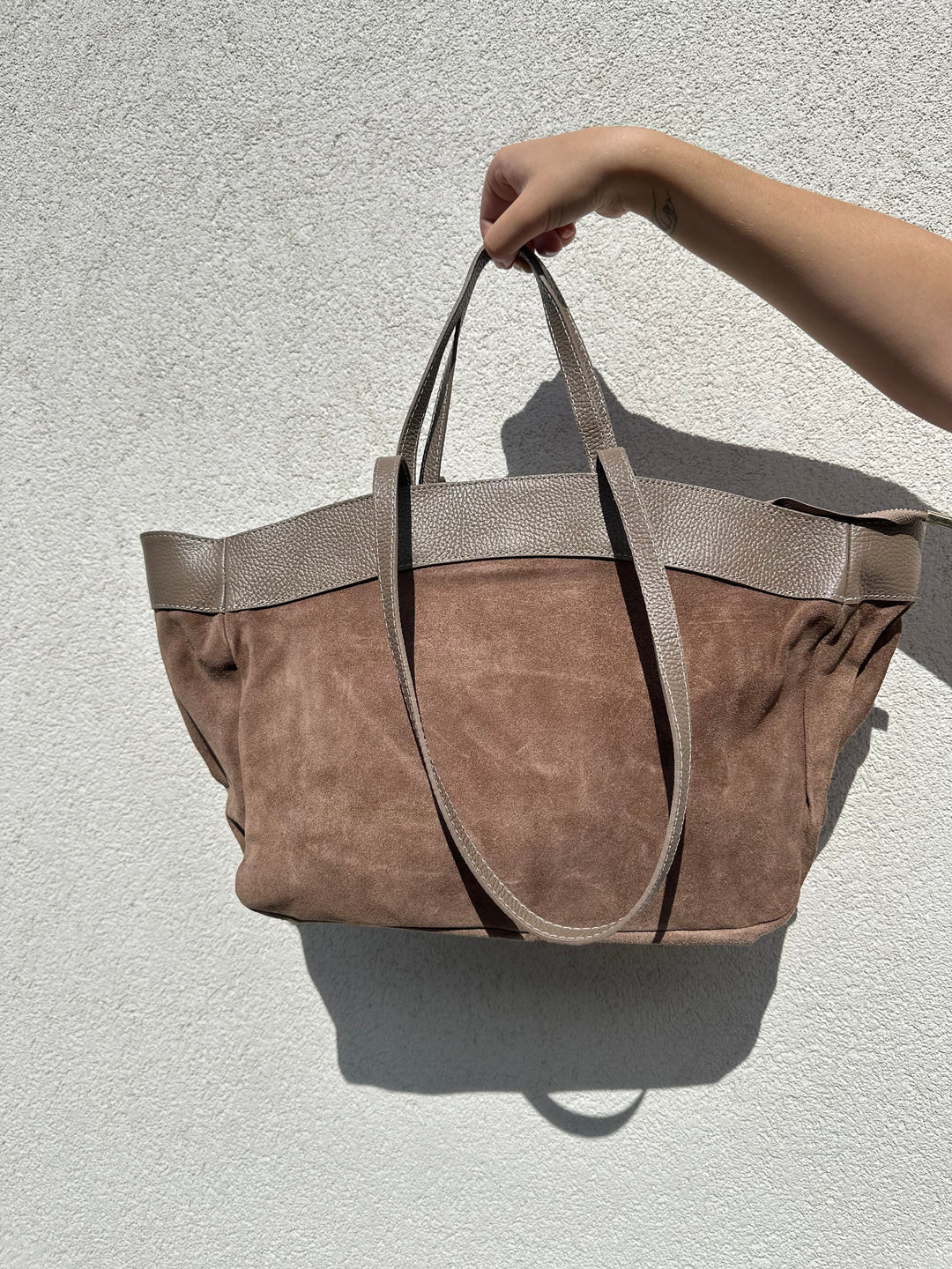 KATJA - Mocka väska - Taupe