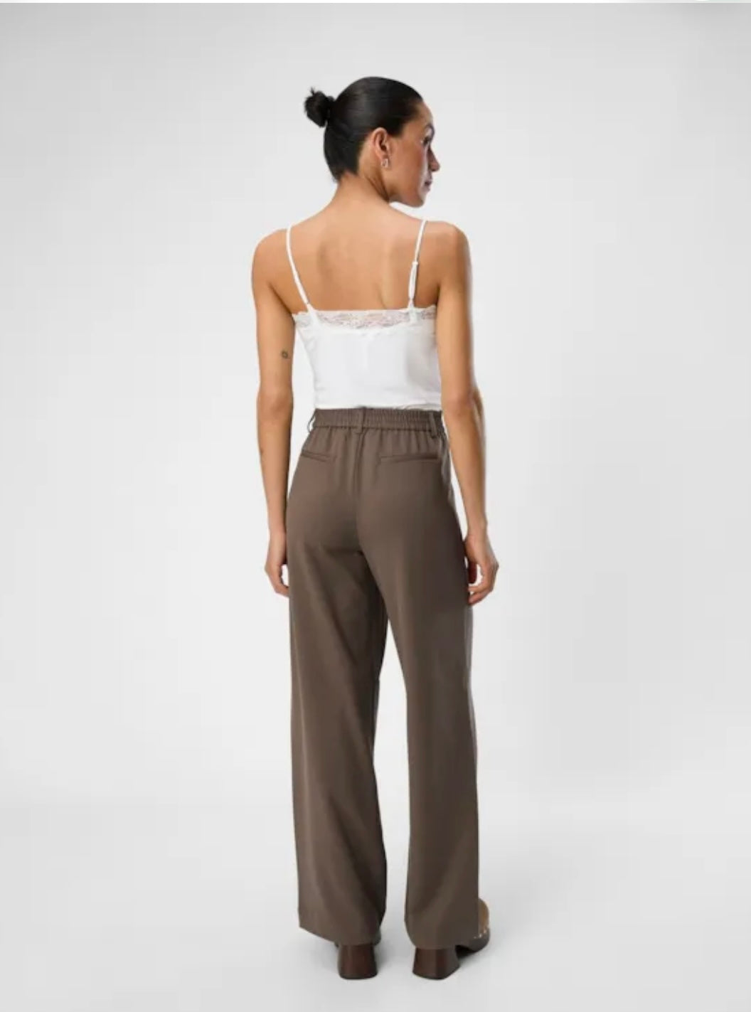 Lisa - Wide Suit Pants - Morel