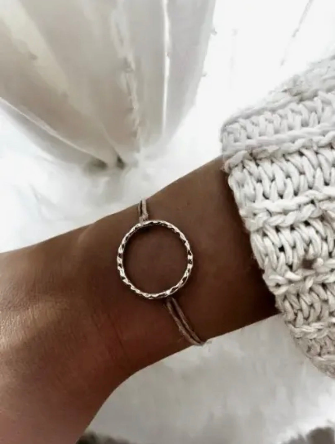 Nature et Lin - Armband i Lin - Cirkel