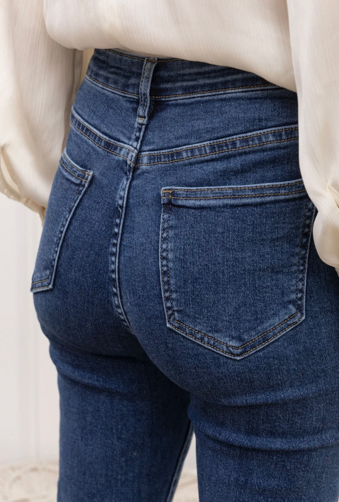 HAPPY - Y6306 - Jeans Flare - Denim Blue