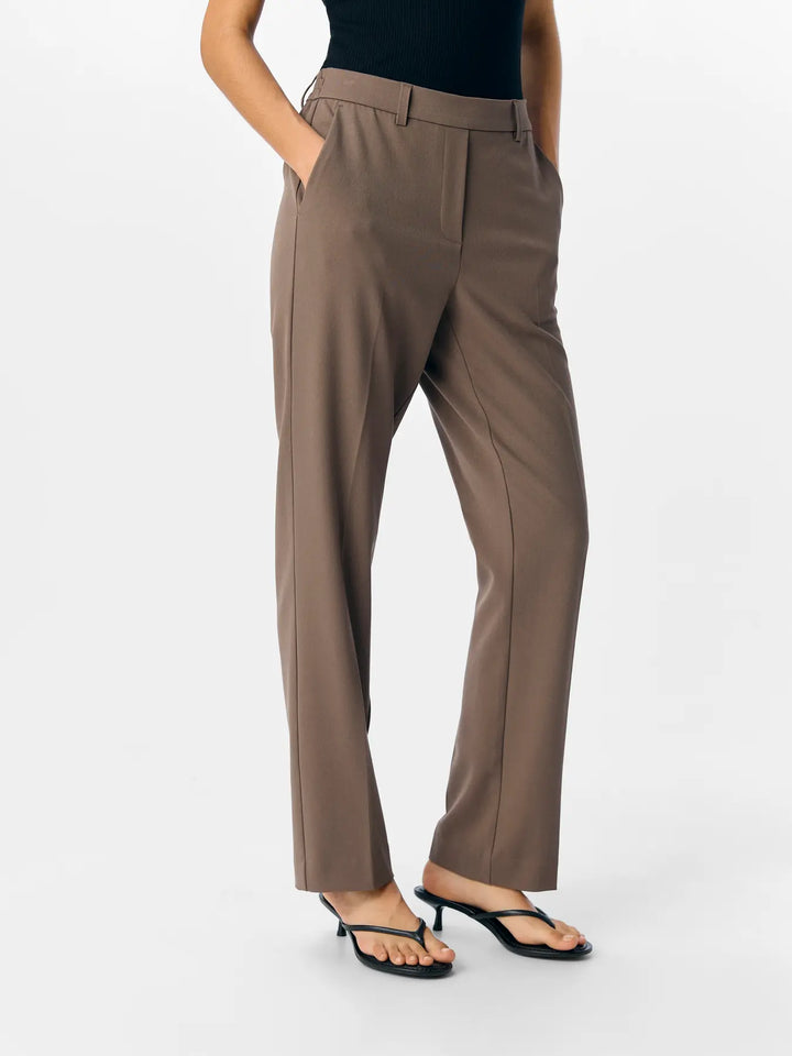 LISA - Straight Suit Pants - Morel