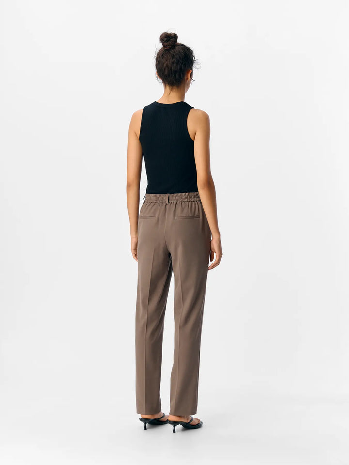 LISA - Straight Suit Pants - Morel