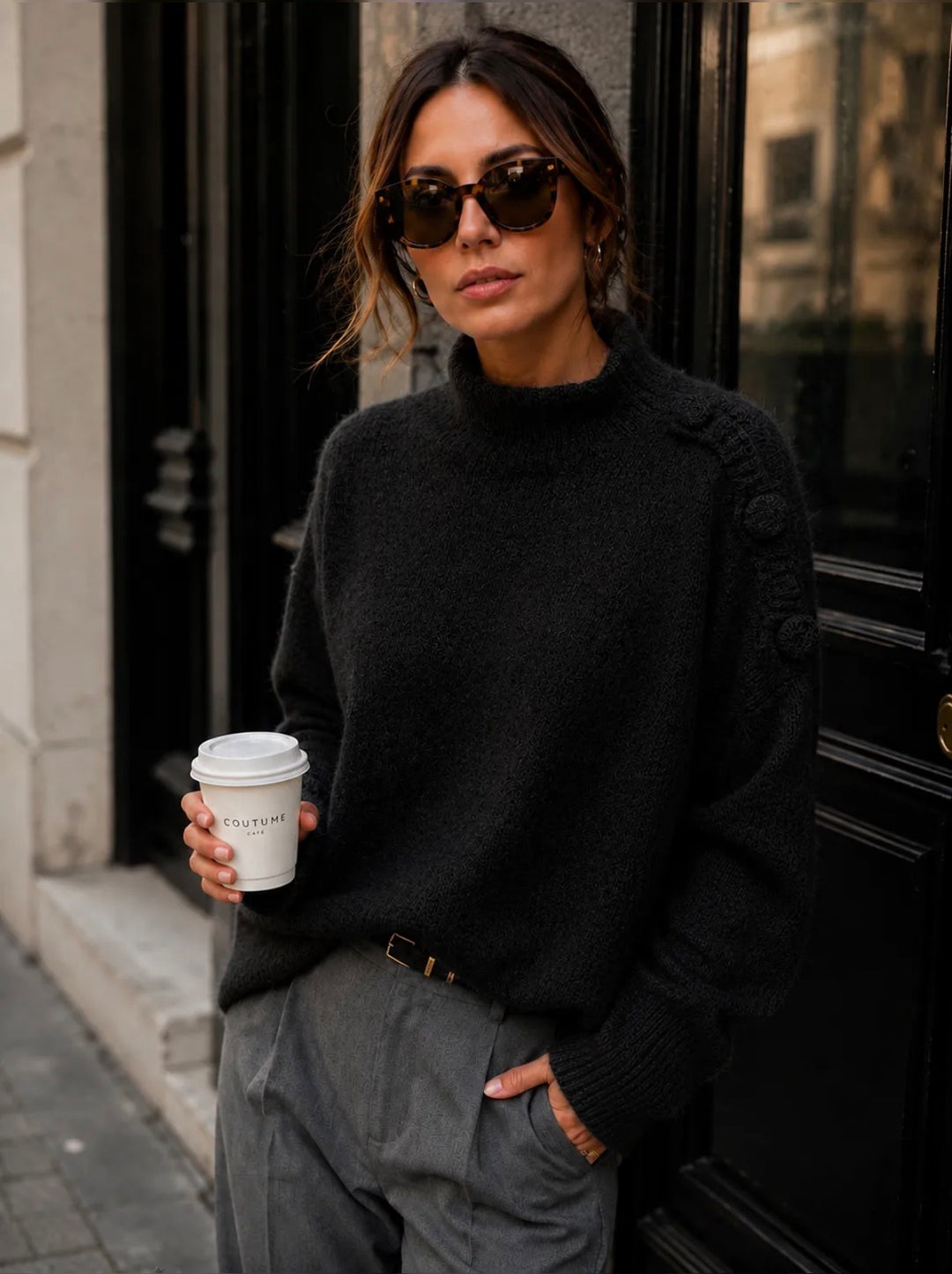 FEMME - Knit Jumper - Black
