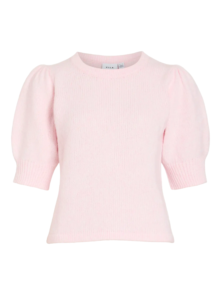 BIBBI - Short Knit Tee - Pink Melange