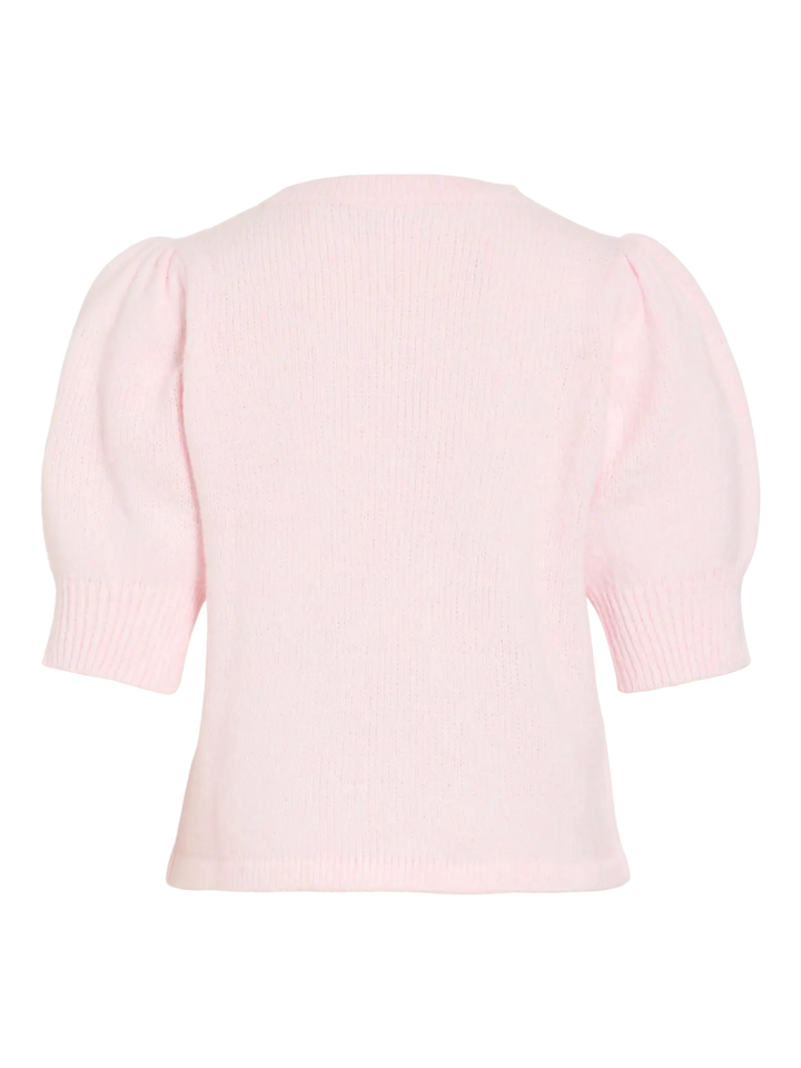 BIBBI - Short Knit Tee - Pink Melange