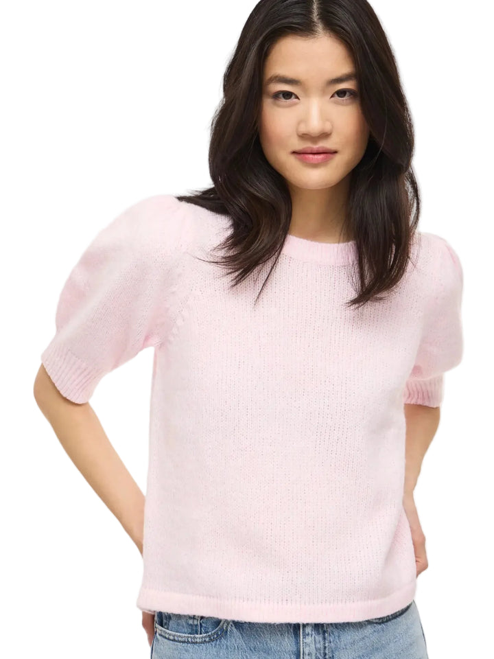BIBBI - Short Knit Tee - Pink Melange
