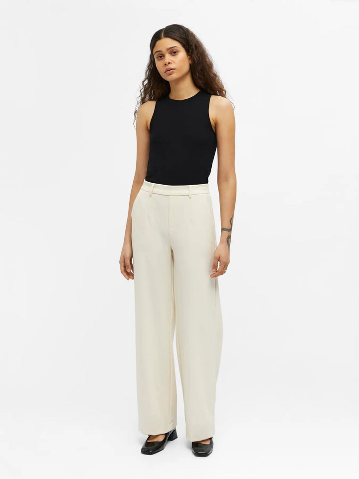 OBJECT - Lisa Wide Pants - Sandshell