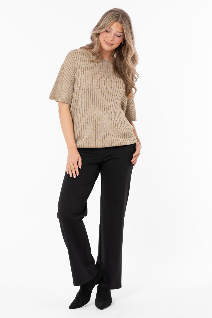 FRANCES - Knit Top - Antique Gold