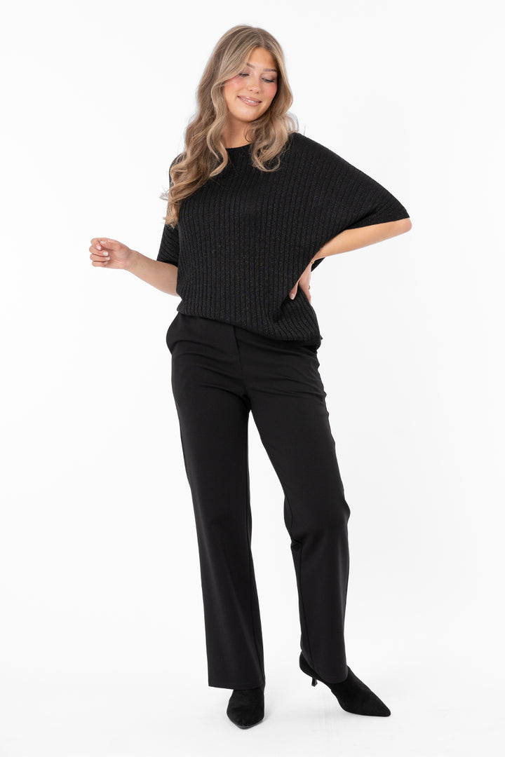 FRANCES - Knit Top - Black