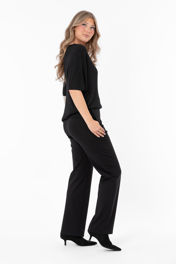 FRANCES - Knit Top - Black