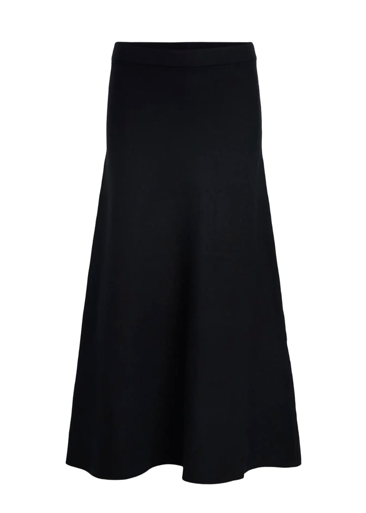 REYNARD - Long Knit Skirt - Black