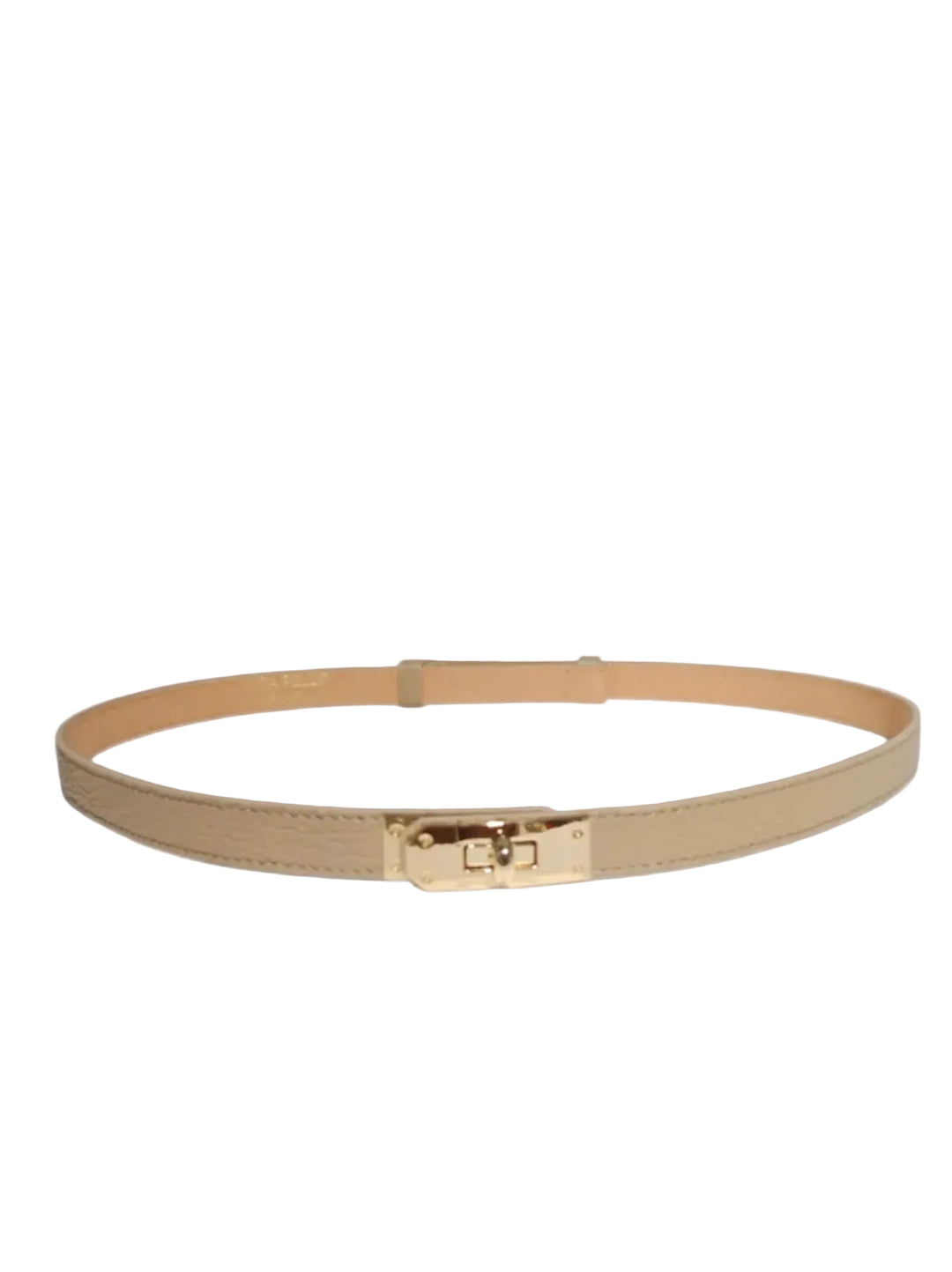 HARPER - Läderbälte - Beige