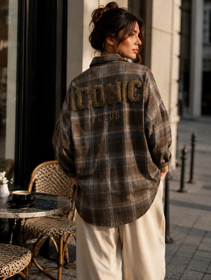 ICONIC CLUB - Flanell Shirt - Brown