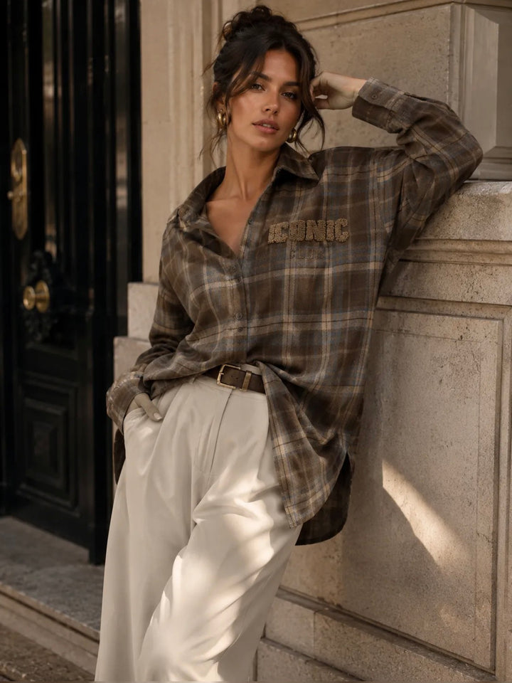 ICONIC CLUB - Flanell Shirt - Brown