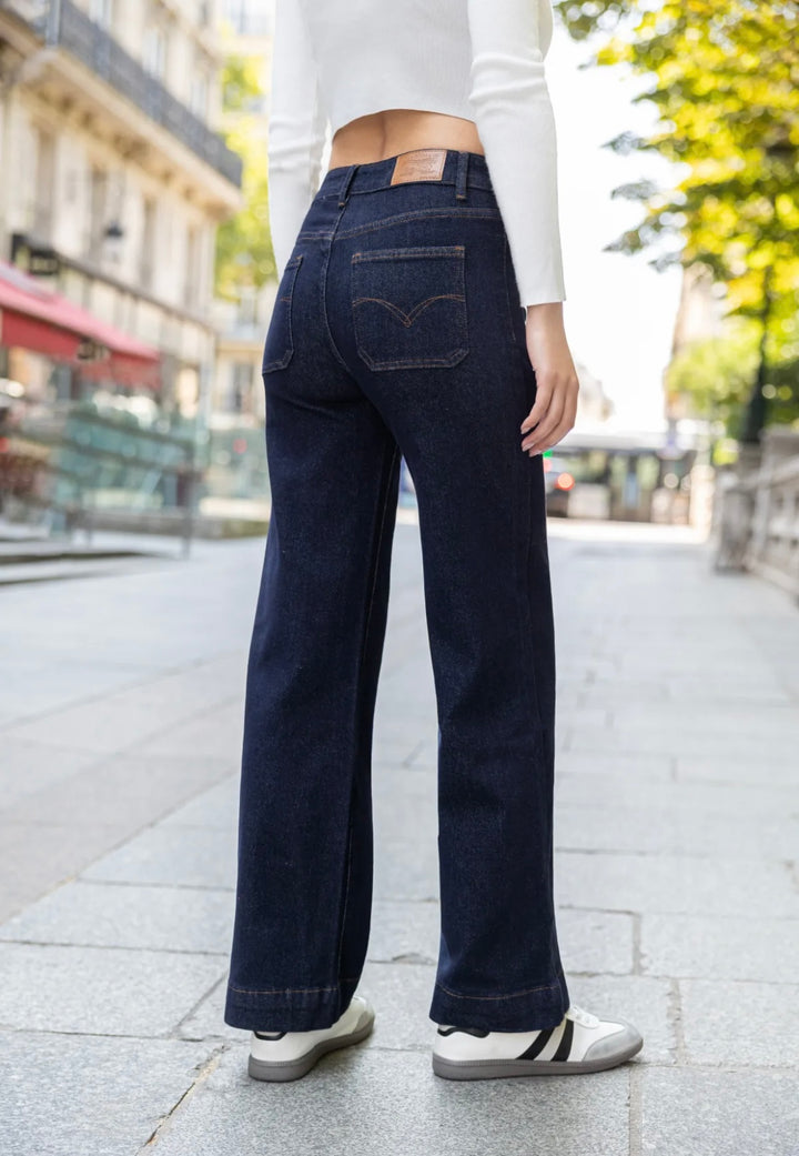 ELECTRA - NP111X-T - Jeans med vida ben -  Dark Blue