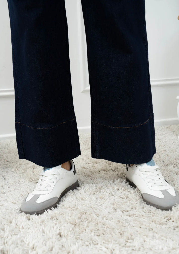 ESTER - M7075K - Jeans Flare -  Dark Blue