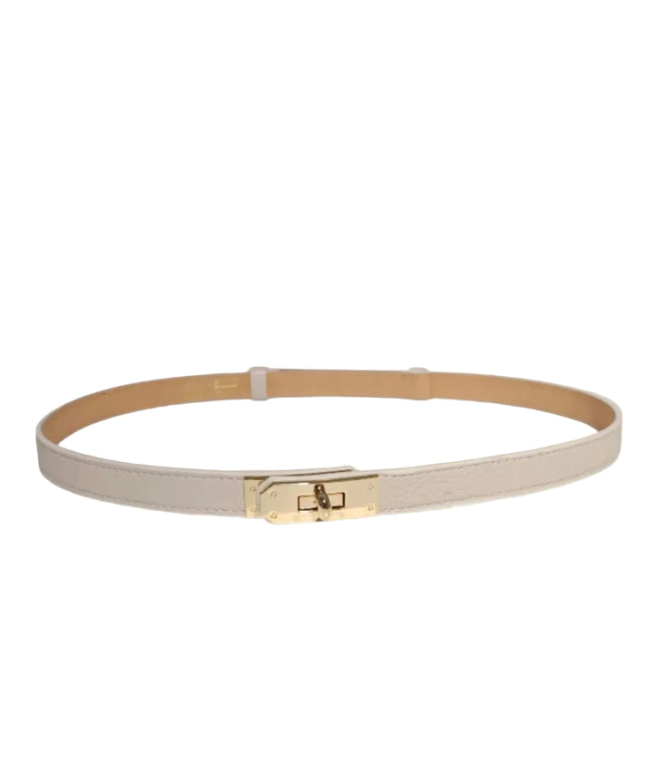 HARPER - Läderbälte - Creme