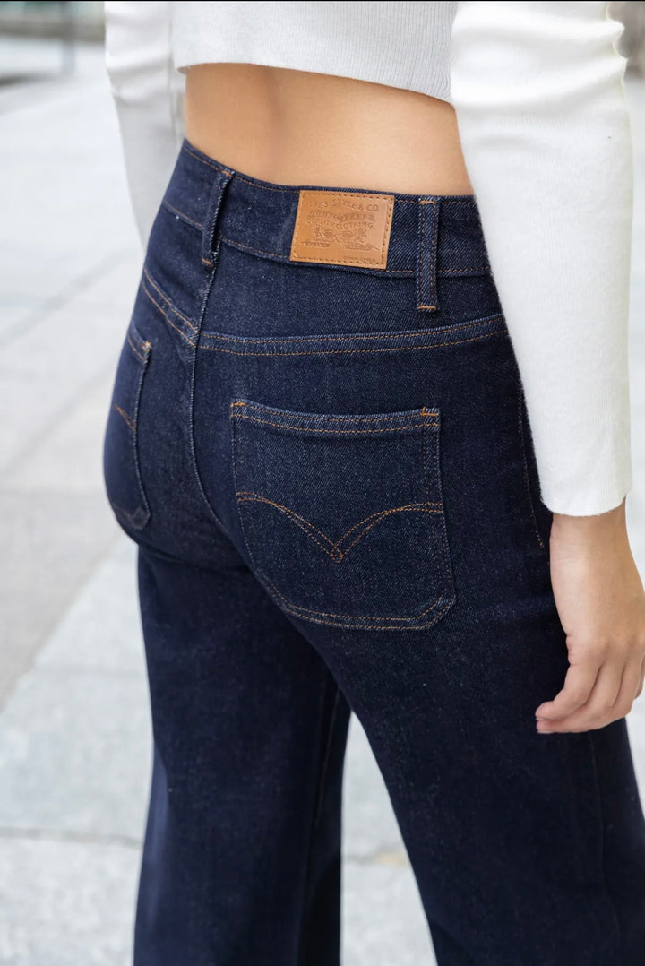 ELECTRA - NP111X-T - Jeans med vida ben -  Dark Blue