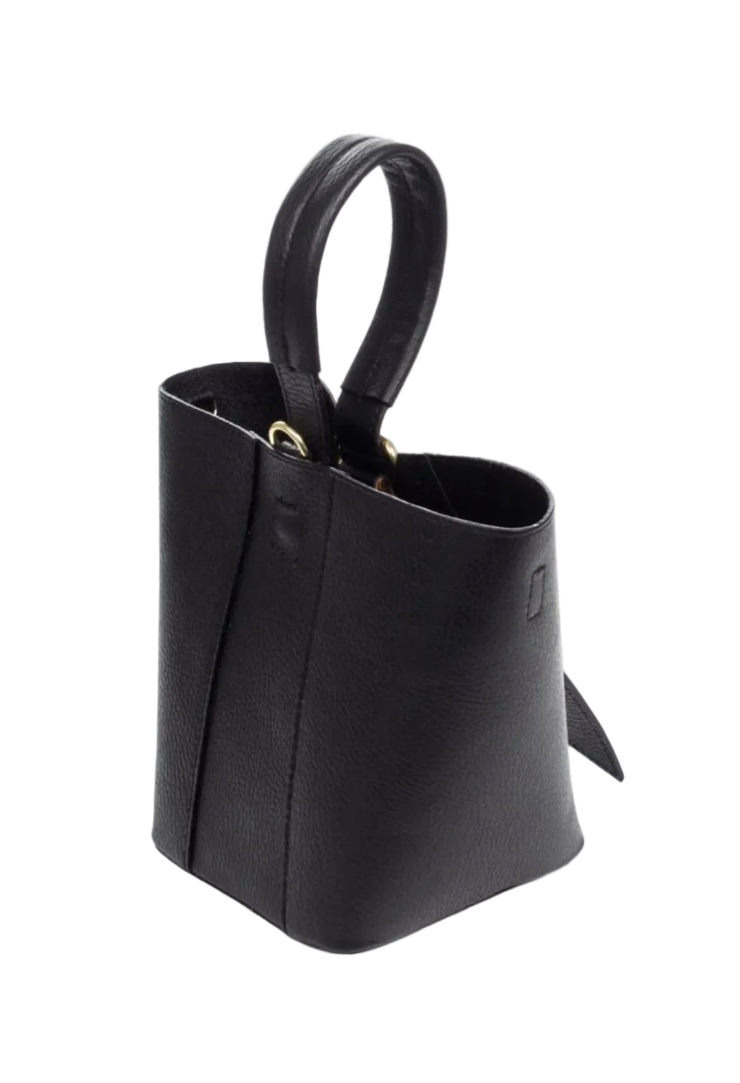 LILLY - Bucket bag i Skinn - Black
