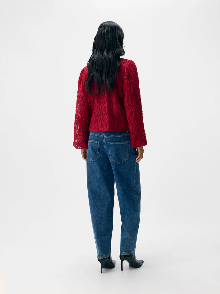 OBJECT - Lucie O-neck Blouse - Red