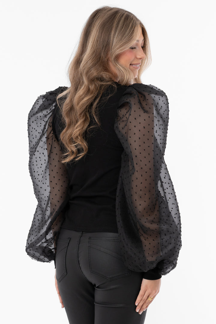 GENOVA - Top - Black
