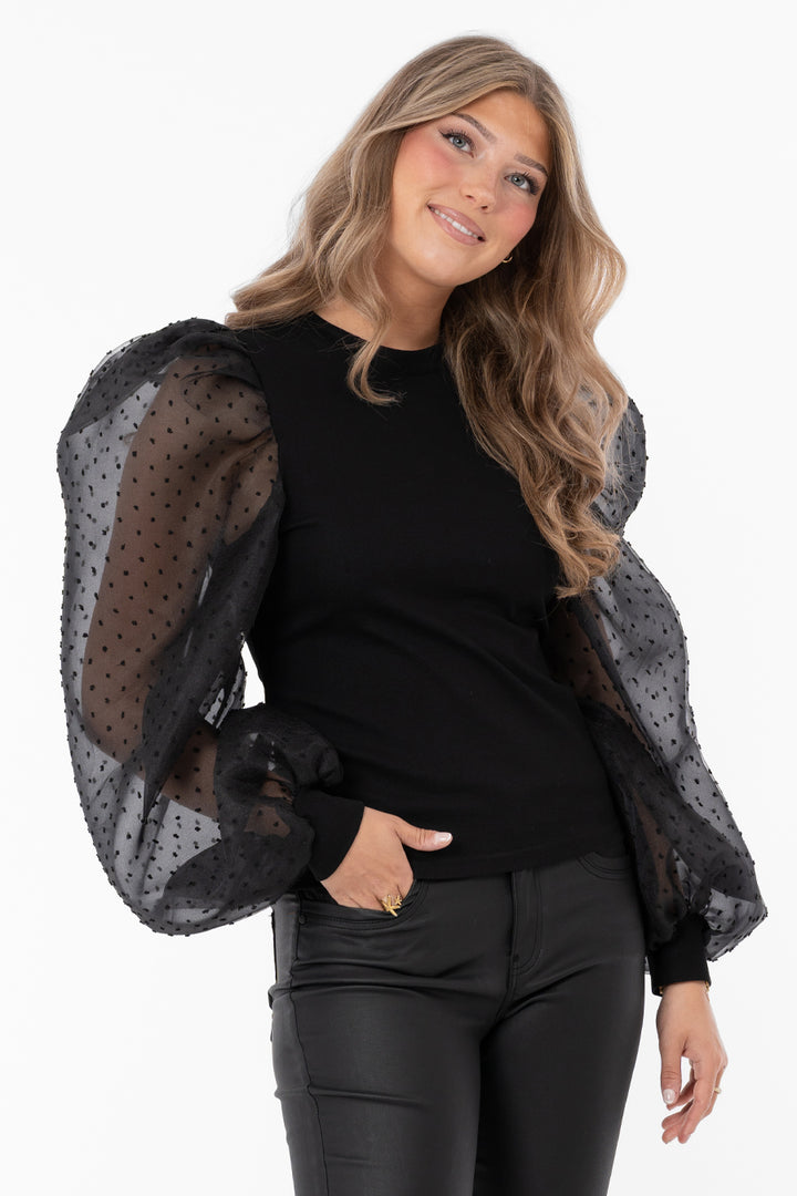 GENOVA - Top - Black