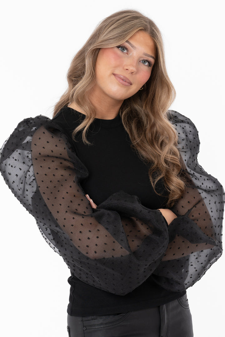 GENOVA - Top - Black