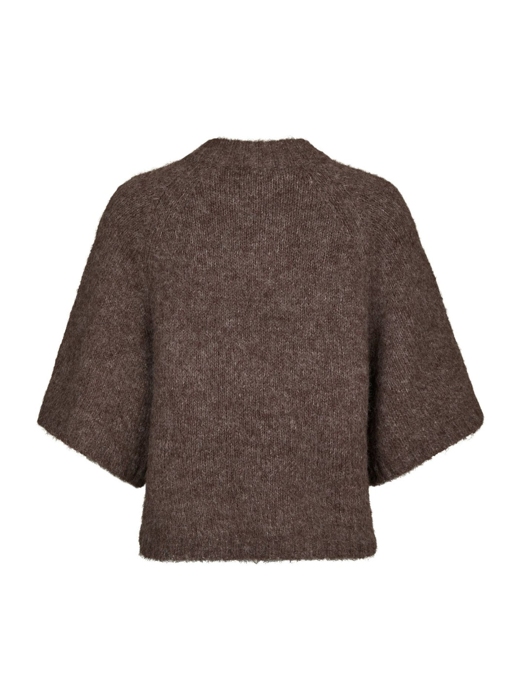Neo Noir - Benuta Fluffy Knit Cardigan - Light Brown Melange