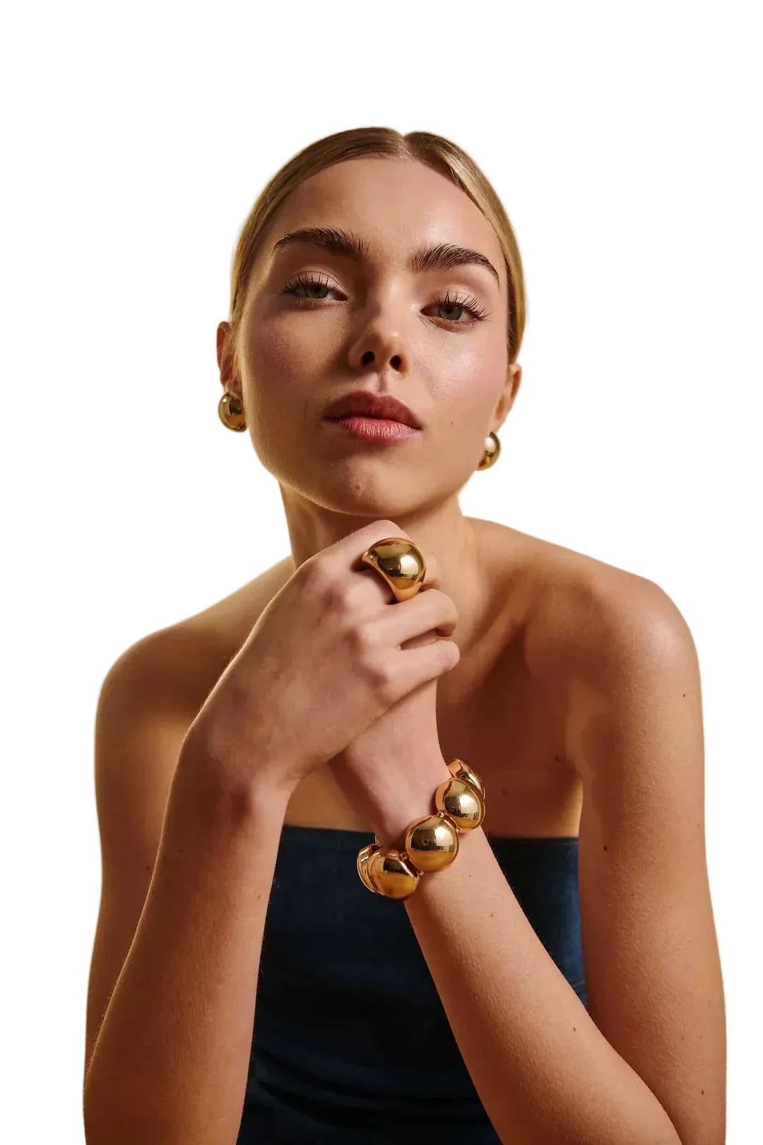 BOW 19 - Big Cuff Bracelet - Gold