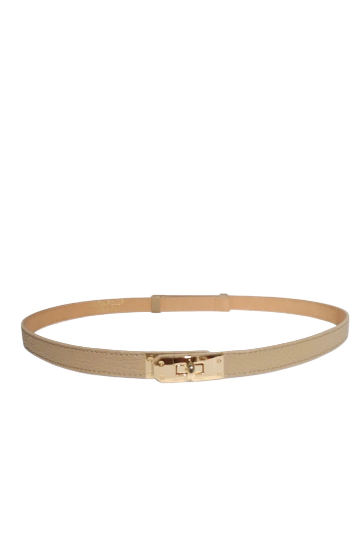 HARPER - Läderbälte - Beige