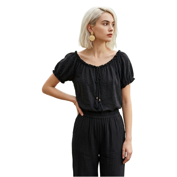 SELECTED BY KABARE - Haley - Singoalla blouse - Black