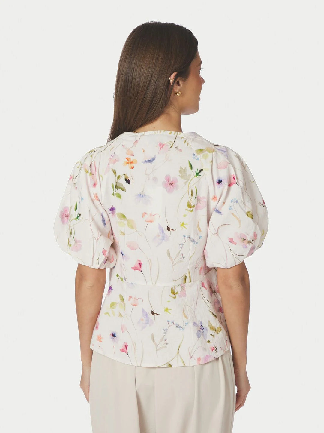 Neo Noir - Irina Flower Blouse - Offwhite