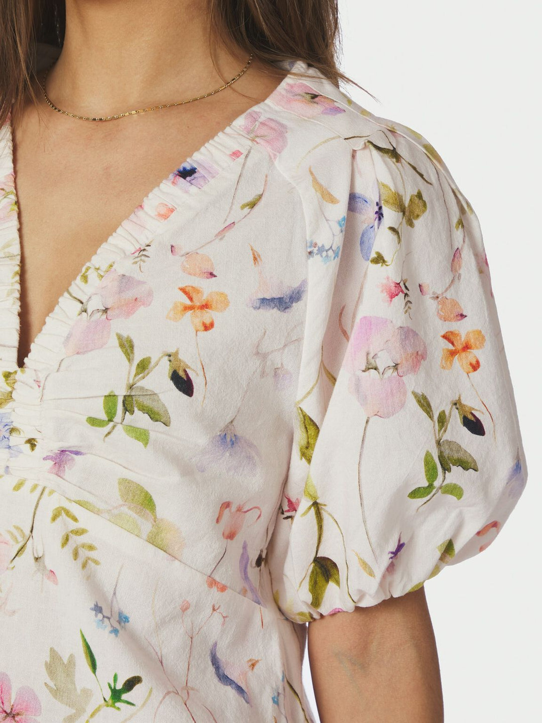 Neo Noir - Irina Flower Blouse - Offwhite