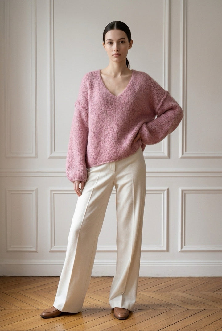 Molly - Oversized Jumper  - Gammelrosa