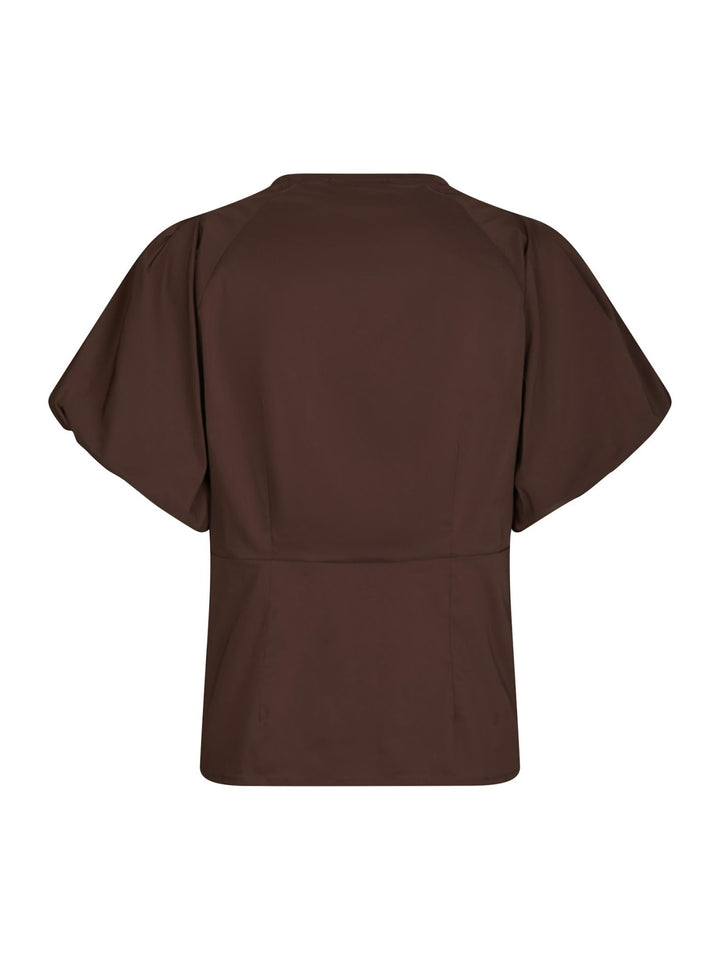 Neo Noir - Irina Poplin Blouse - Brown