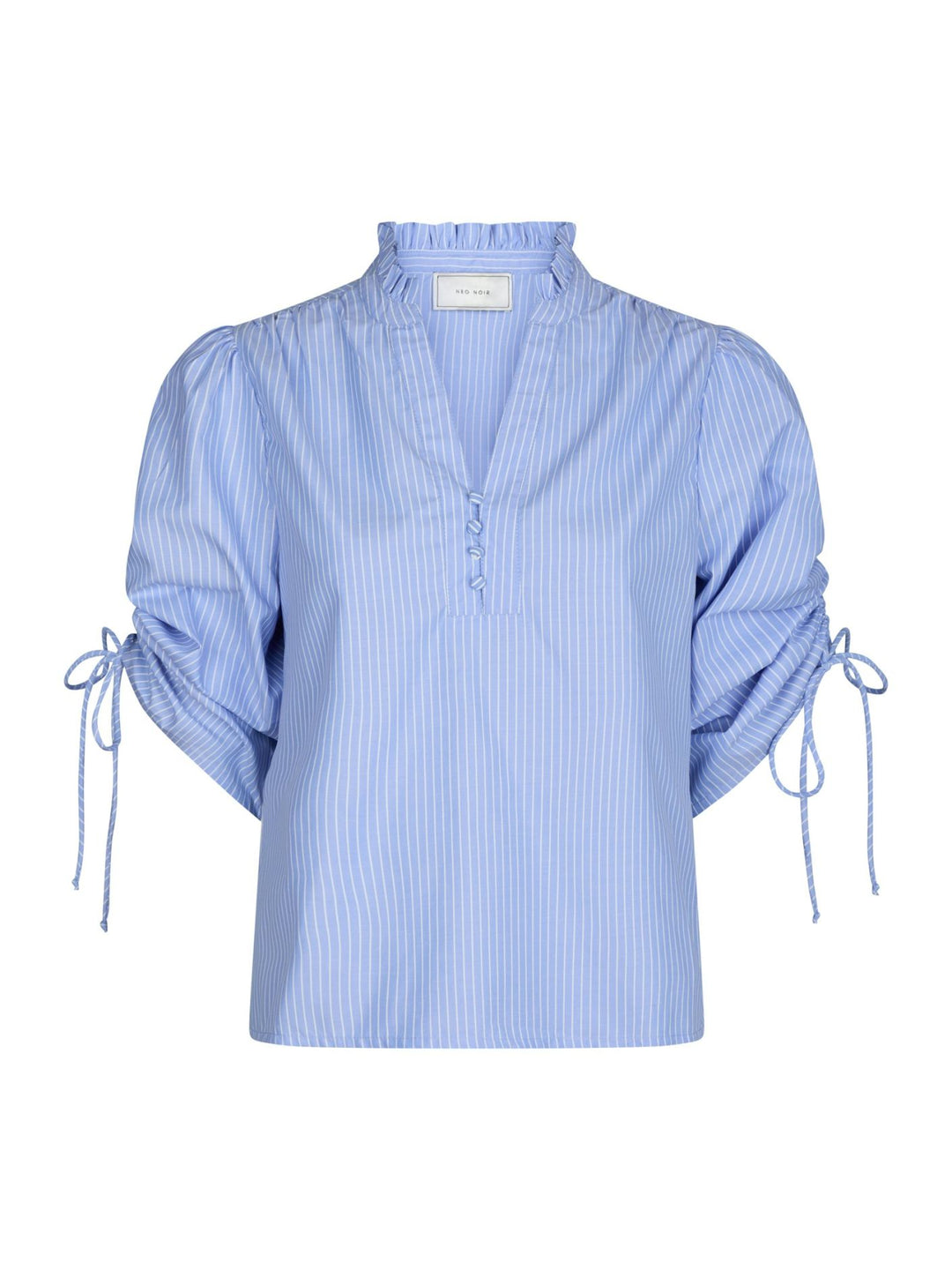 NEO NOIR - Ratta striped blouse - Sky Blue